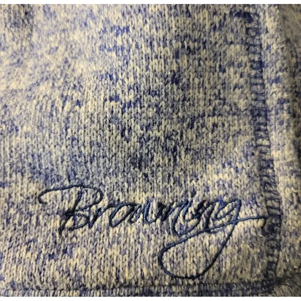 Browning‎ Women's Blue Purple Heathered Fleece Hoodie Sweatshirt Size M - Image 3