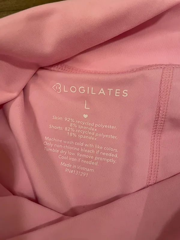 NWT! Blogilates Viral Taylor Swift Popflex Ballerina Skirt Skort Light Pink Large - Image 5