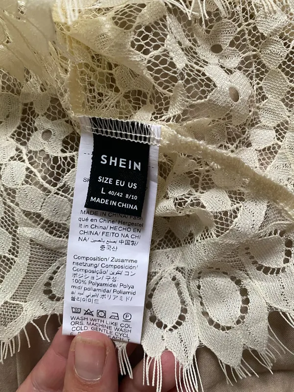 Lace Crop Top Cream - Image 2