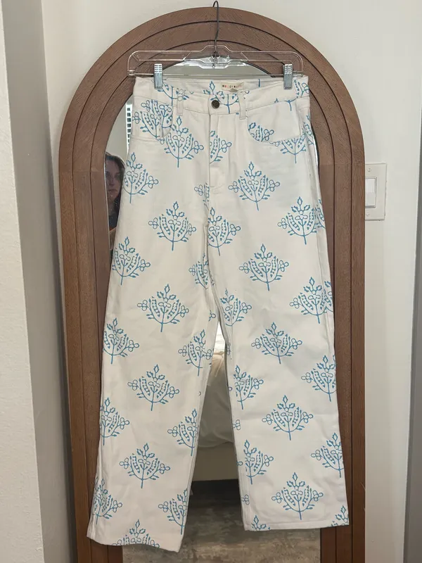 Roller Rabbit blue and white jeans - Image 4
