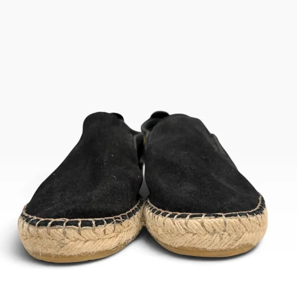 Free People Espadrille Slip On Shoes Womens 7.5 Black Suede Coastal Resort Boho - Image 6