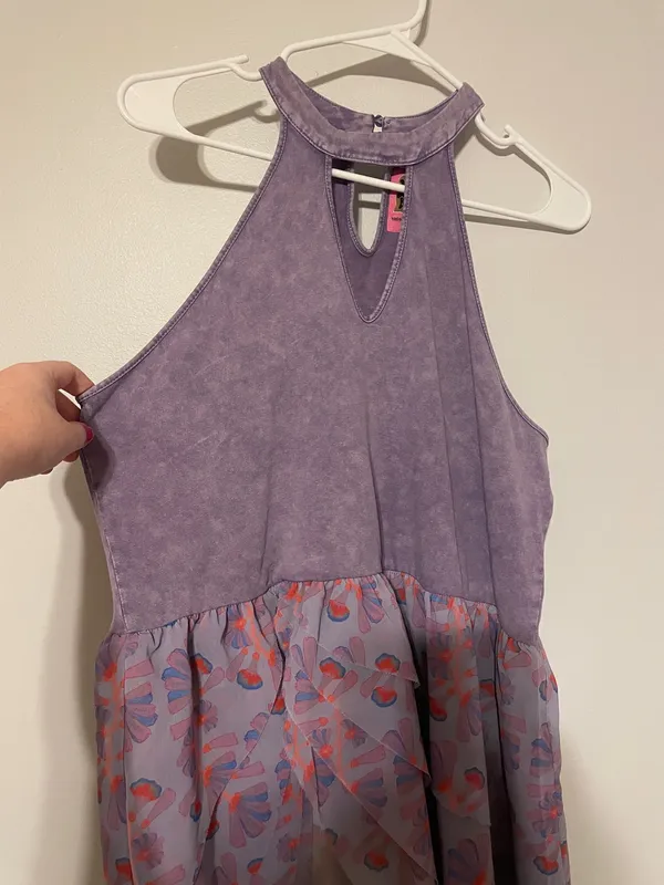 Lady the Brand Purple Levi Ruffle Maxi Top - Image 6