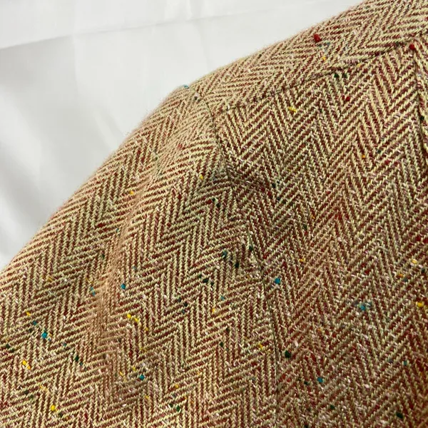 Christopher & Banks women's tweed knit‎ speckled zip collared faux pocket jacket - Image 6