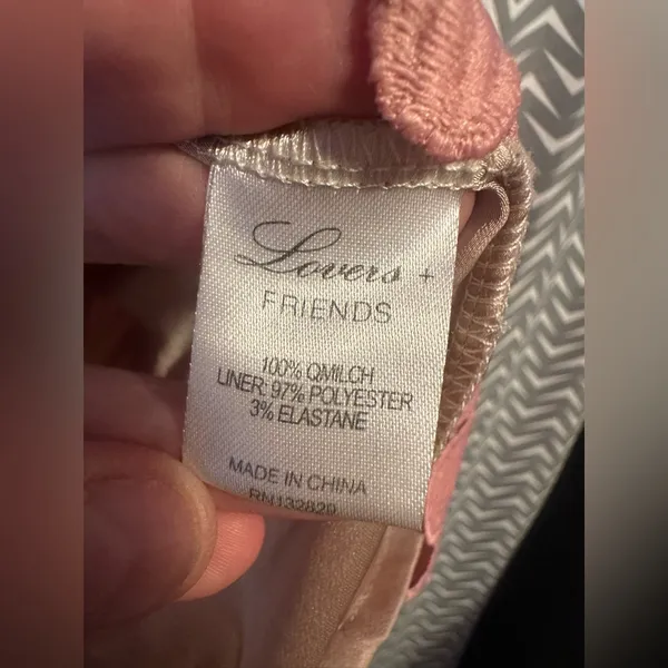Lovers and Friends | Caspian Shift Dress in pink lace, size XS - Image 6