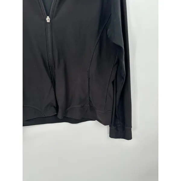 Nike‎ Fit Dry Black Full Zip Training Practice Jacket Womens Large HP8 - Image 3