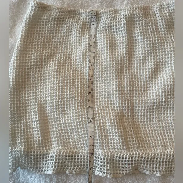 Tiger Mist Mini Skirt White w Net Overlay Sz XS EUC - Image 3