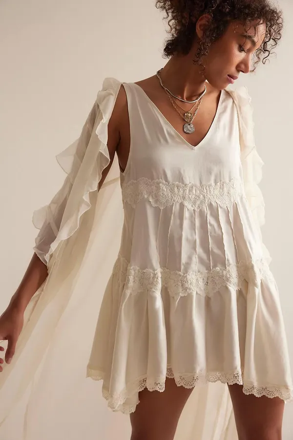 Free People Slip Mini Dress - Image 5