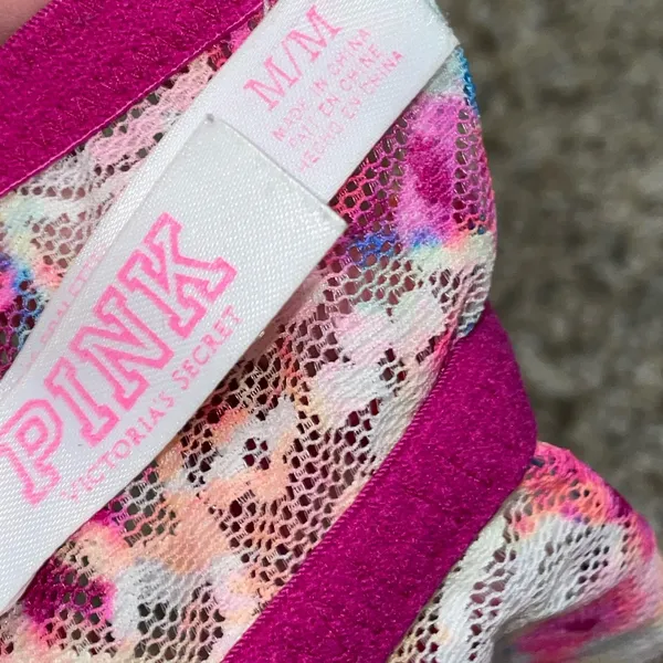 PINK lace padded bralette - Image 5