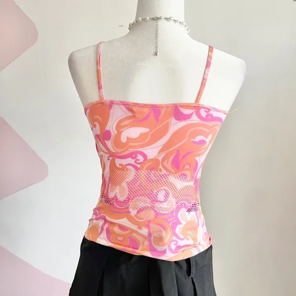 Vintage Y2K Butterfly‎ Tank Top 2000s Retro Fairycore Whimsical Small - Image 3
