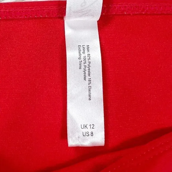 Wolf & Whistle ASOS Fuller Bust Red Rhinestone Bikini Size‎ 8-10 DDD - Image 4