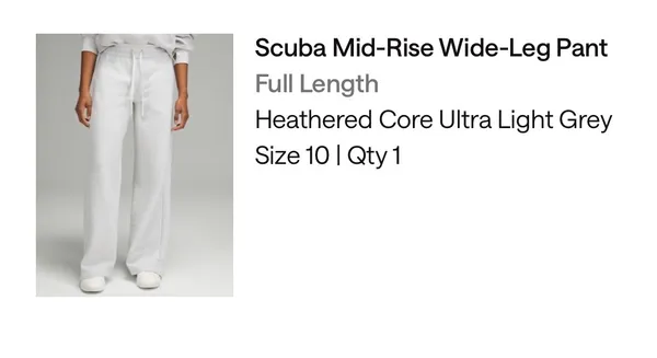 Lululemon Scuba Sweatpants Wide-Leg - Image 3