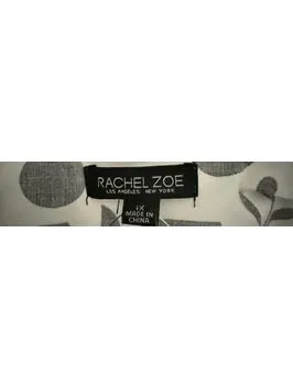 Rachel Zoe Sleeveless Black and White Patterned Maxi Dress Size 1X - Image 3