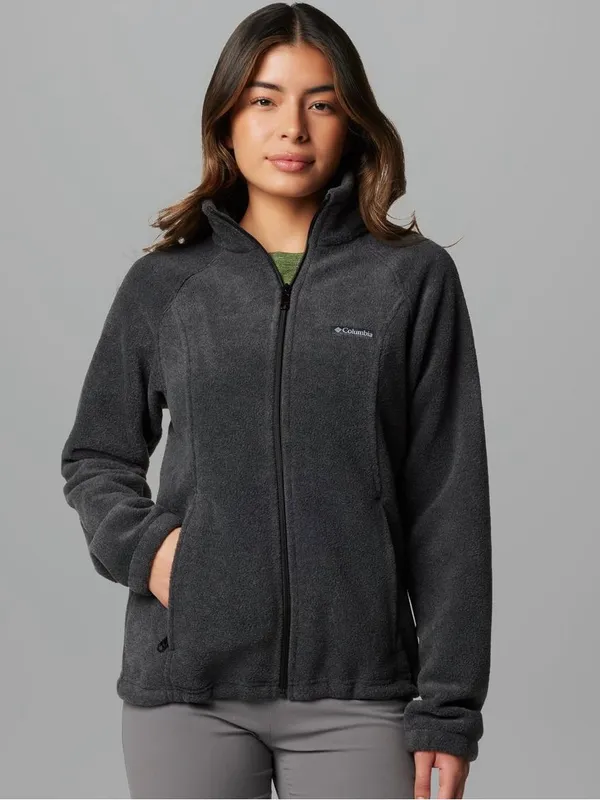 Columbia Solid Fleece Full-Zip Jacket w/ Pockets, Size 3X - Image 2
