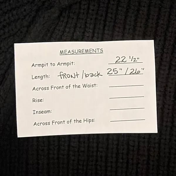 ZARA Wool Blend Solid‎ Black Shaker Knit Pullover Sweater Minimalist Medium - Image 15