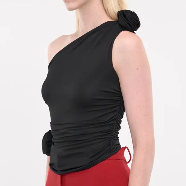 LIONESS One Shoulder 3DRosett Tank Top NWT - Image 3