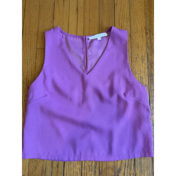 Karlie 2 Piece Set Womens Small Purple Ruffle Mini Skirt Crop Tank Party Summer - Image 8