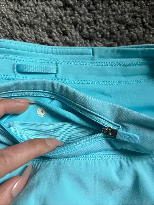 lululemon athletica Light Aqua Blue Athletic Skort Shorts - Image 7