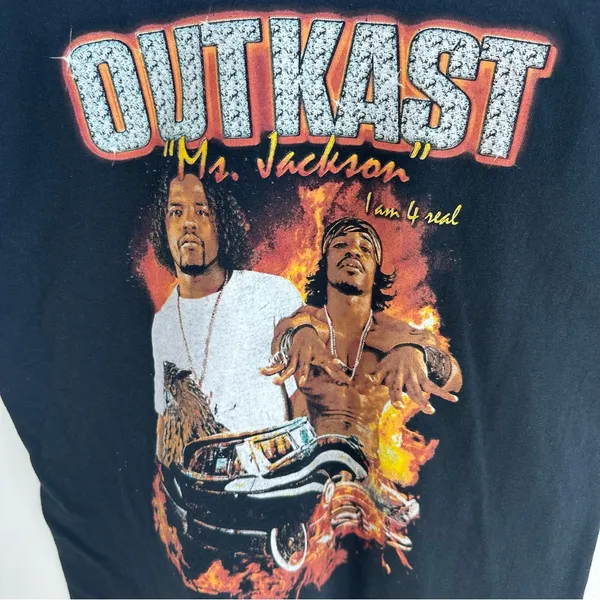 OutKast Off The Shoulder Tee Black Size M - Image 2
