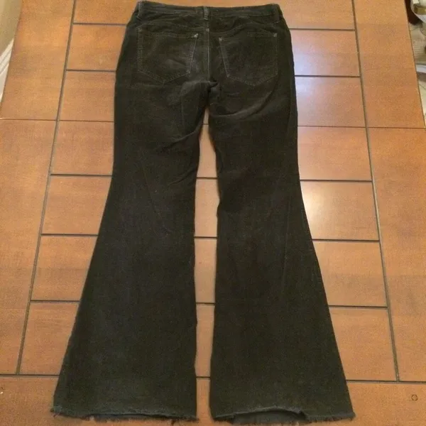 Free People we the free corduroy flare pants 27 black raw hem - Image 7
