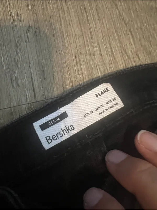 Bershka Black Flared Women's Pants - Classic High-Rise Flare - Image 9
