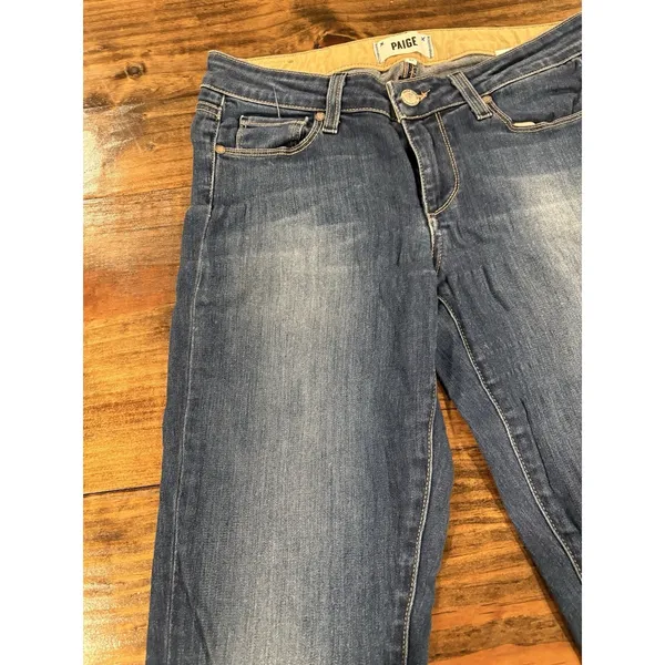 Paige Skyline Skinny Jeans Women's Size 27 Blue Denim - Image 10