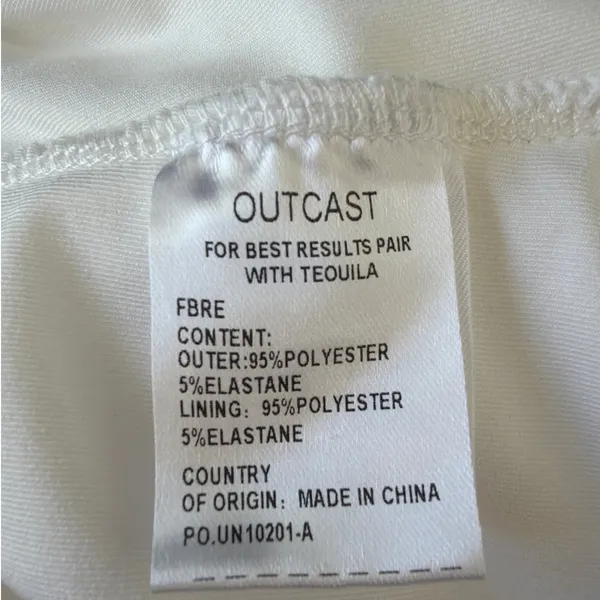 Outcast Maxi Dress Halter Tahiti Size S Black White - Image 6