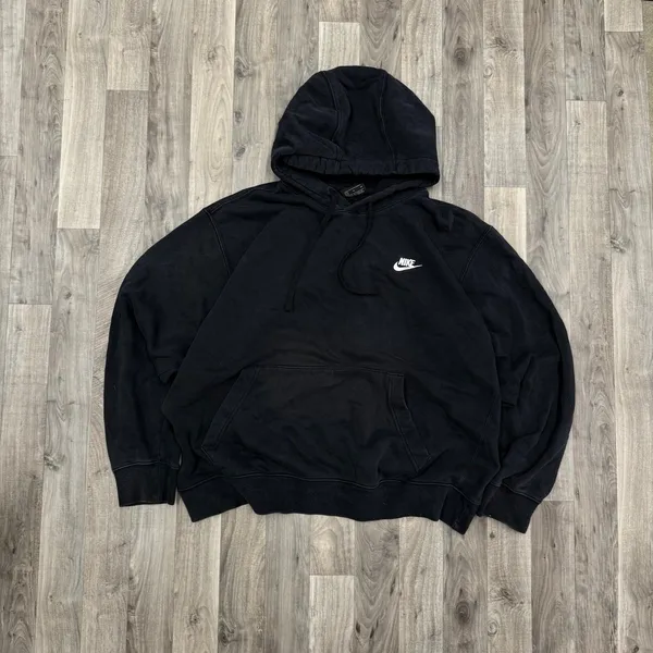 Nike black Club classic embroidered hoodie Women’s - Image 2