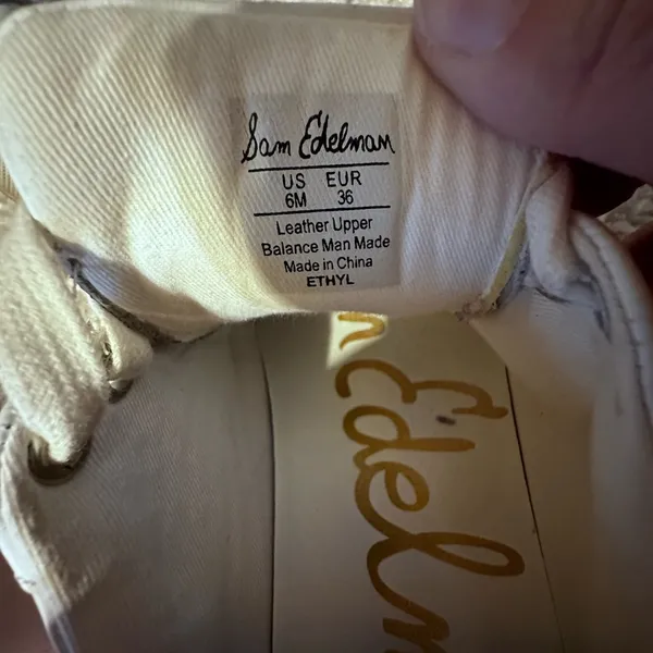 Sam Edelman Size 6 white sneakers - Image 8