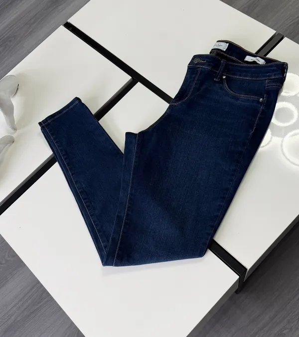 Jessica Simpson "Kiss Me Skinny" Jeans Dark Wash High Rise Denim Size 10/30 - Image 5
