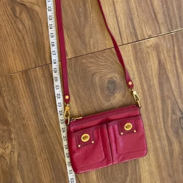 Vintage MARC JACOBS Small Pink Gold Crossbody small shoulder Bag Rare - Image 4