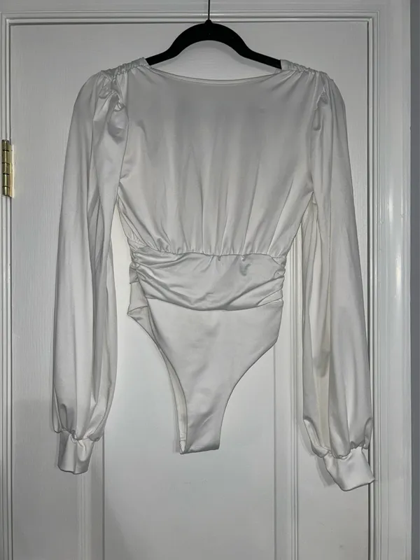 FashioNova White Bodysuit - Image 3