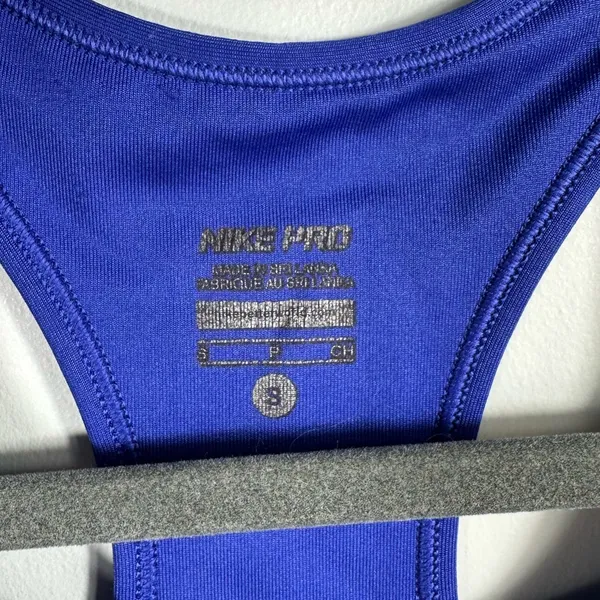 Nike Pro Dri-Fit Sports Bra Blue Racerback Athletic‎ Training Women’s S - Image 6