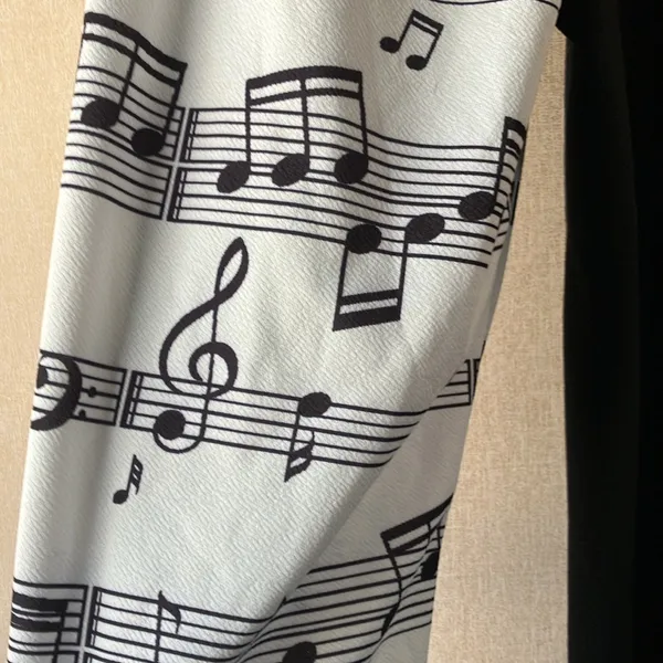 FINAL MARKDOWN SHEIN Monochrome Music Note joggers medium - Image 9