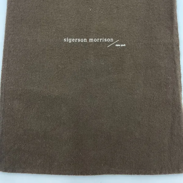 Sigerson Morrison Dust‎ Cover Brown Shoe Storage Drawstring Closure Travel Bag - Image 6