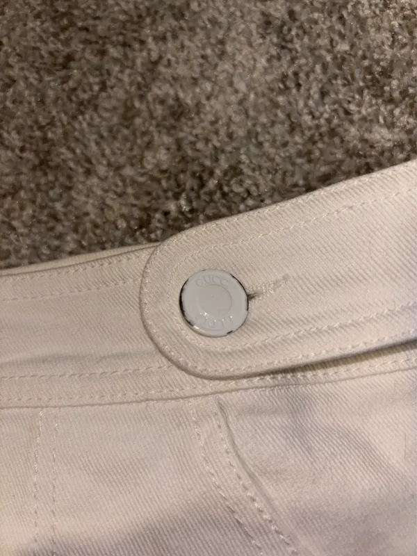 Gucci White Jean Skirt - Image 6