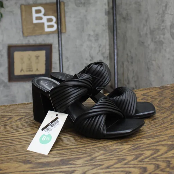 NWT a new day Womens Jessa Mule Heels 87931549 Black 8.5M - Image 5