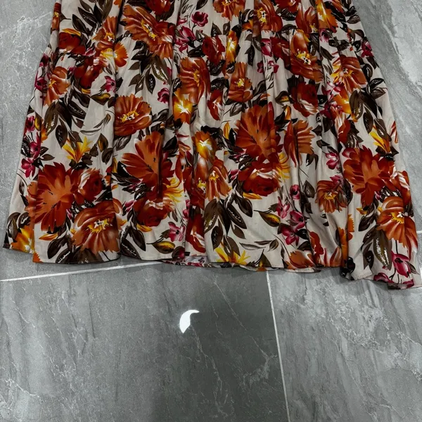 Petal & Pup Women’s Marietta Dress Size 10 Orange Floral - Image 3