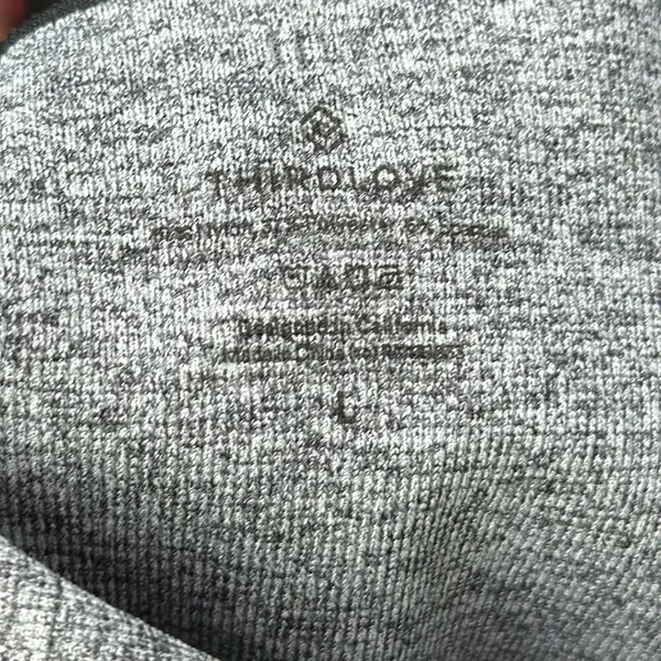 THIRDLOVE SEAMLESS KNITWEAR BIKE SHORTS in Grey NWT L - Image 5