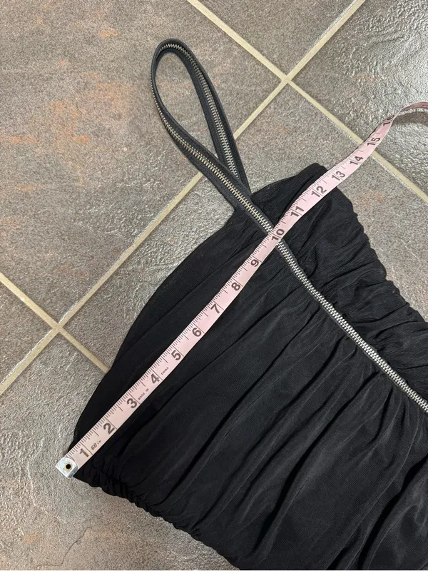 Michael Costello x Revolve Hailey Zipper Sleeveless Mini Dress Black Small - Image 11