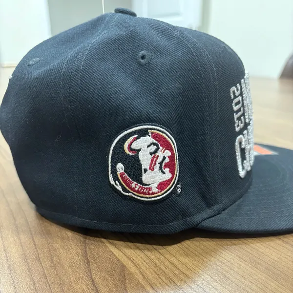 Nike Florida State Seminoles 2013 BCS National Champions Snapback Hat FSU Black - Image 4