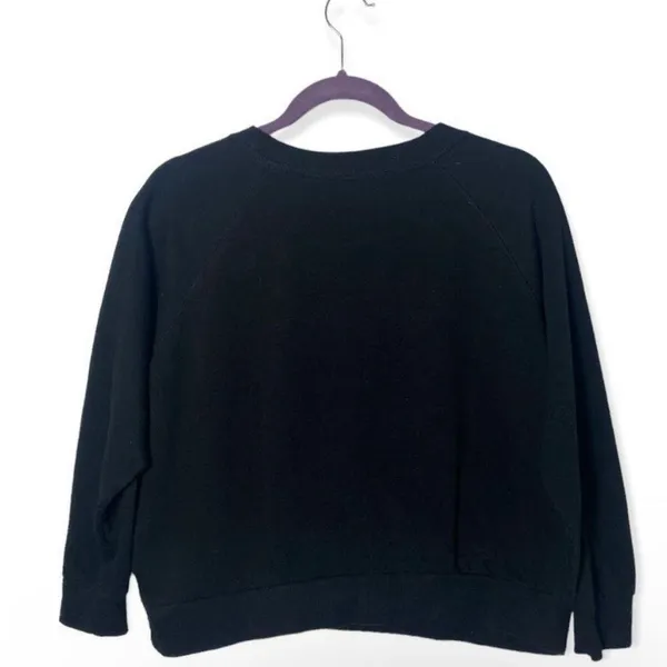 Divided SZ L black cropped sweatshirt - Image 2