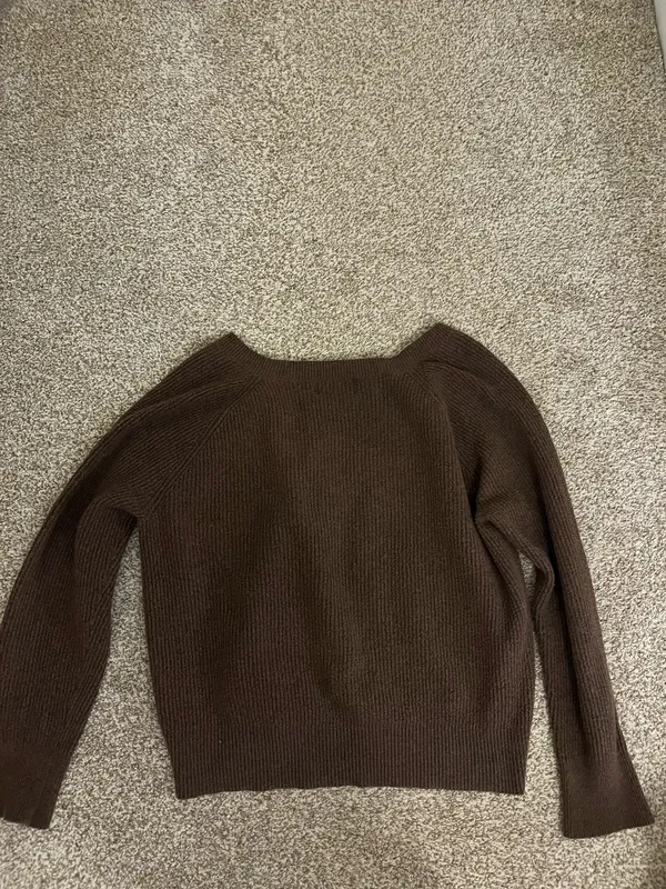 philosophy brown v neck sweater  - Image 3