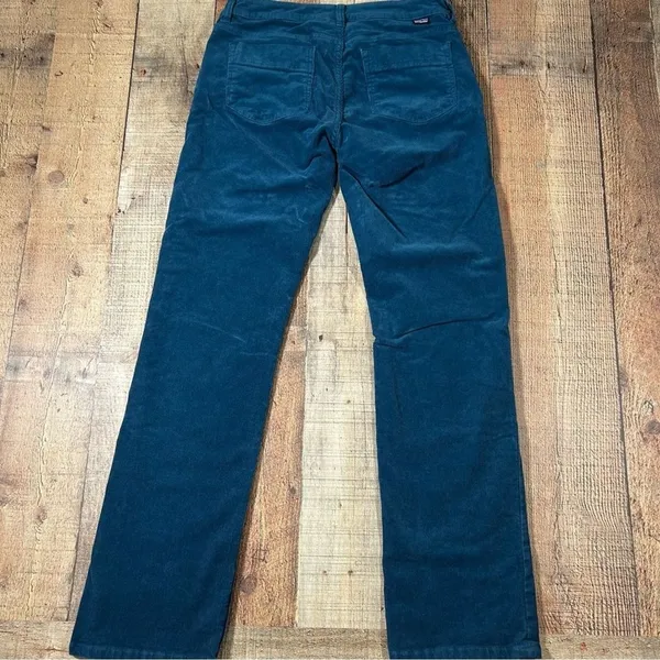 Patagonia Teal Blue Organic Cotton Corduroy Pants Women's 27 Short / 4 Straight - Image 5