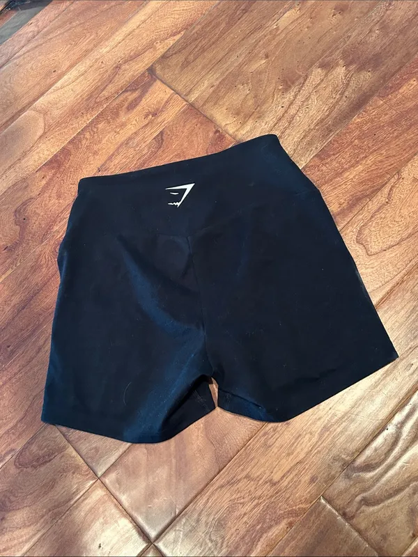 Gymshark Black Mini Biker Shorts Size Small - Image 5