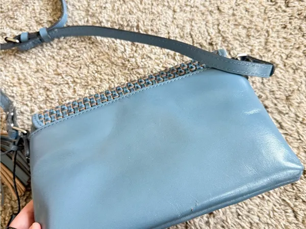 Patricia Nash Corfu Woven Crossbody in Dusty Blue - Image 8