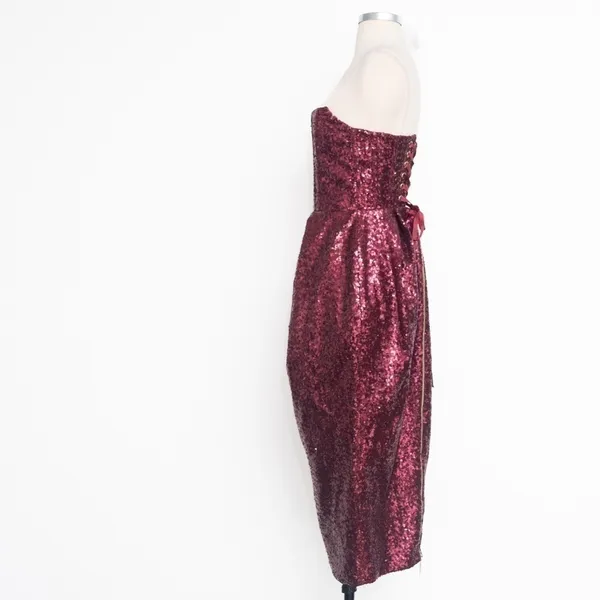Bronx and Banco Maraya Sequin‎ Strapless Midi Dress - Image 10