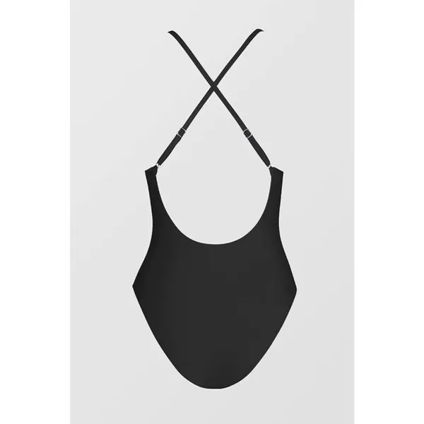 CUPSHE Women Large Swimsuit 1-Piece Bathing Suit‎ Deep V Neck Crisscross - Image 4