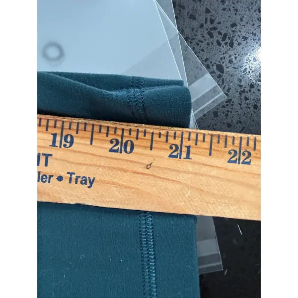 Lululemon‎ Align High Rise Crop 21 Submarine Dark Teal Yoga Leggings Size 6 - Image 8