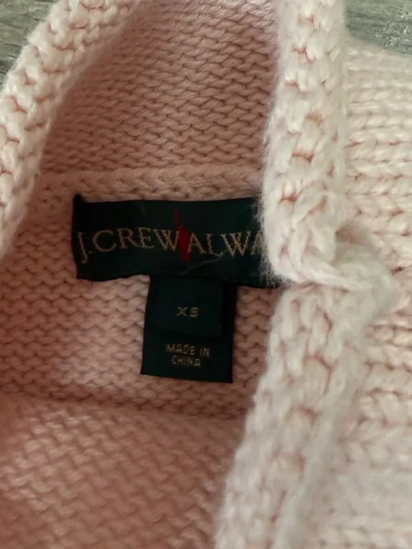 J. Crew‎ 1988 Rollneck™ sweater Light Pink size xs - Image 5
