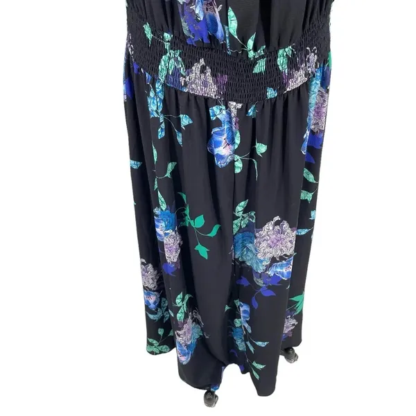 City Chic Suzu Floral Maxi Off the Shoulder Dress Black Plus Size‎ 22 - Image 10